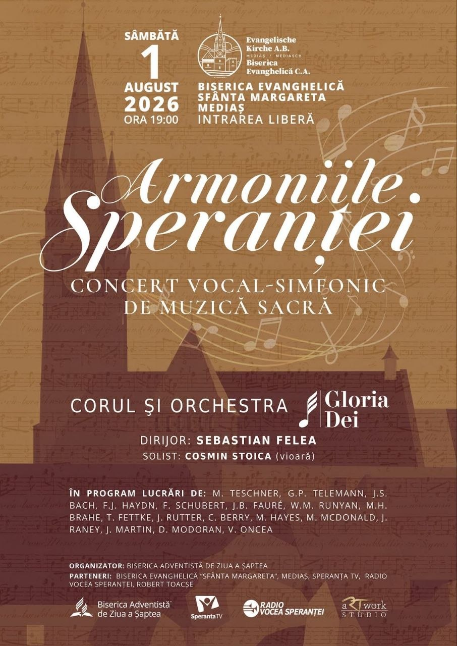 Mediaș, 1 august 2026, Biserica Evanghelică Sfânta Margareta